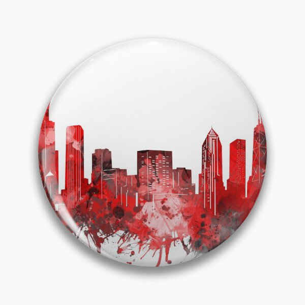 Item preview, chicago skyline red designed and sold by BekimART2.