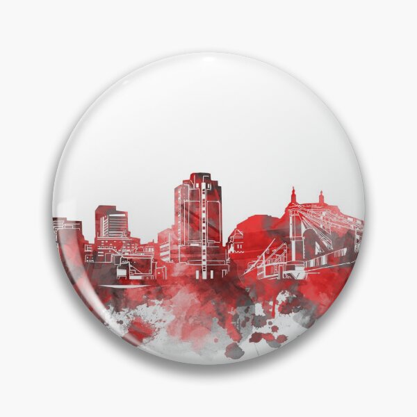 Item preview, cincinnati skyline red designed and sold by BekimART2.