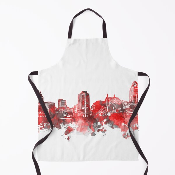 Item preview, cincinnati skyline red designed and sold by BekimART2.