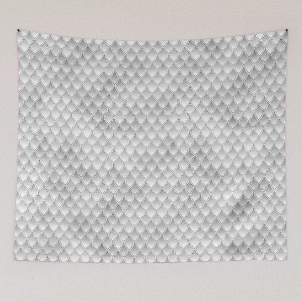 Item preview, Sparkly dragon scale design - silver and white designed and sold by AnnieHochmann.