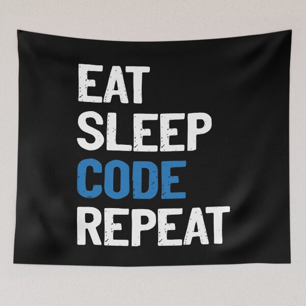Item preview, Eat Sleep Code Repeat Coding Programmer designed and sold by Sour Soul.