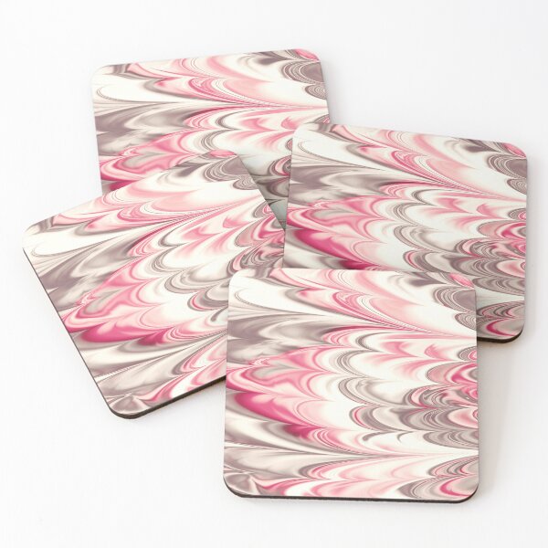 Item preview, Smoky Pinks & Greys Marbled Feather Design  designed and sold by ReesDesigns.