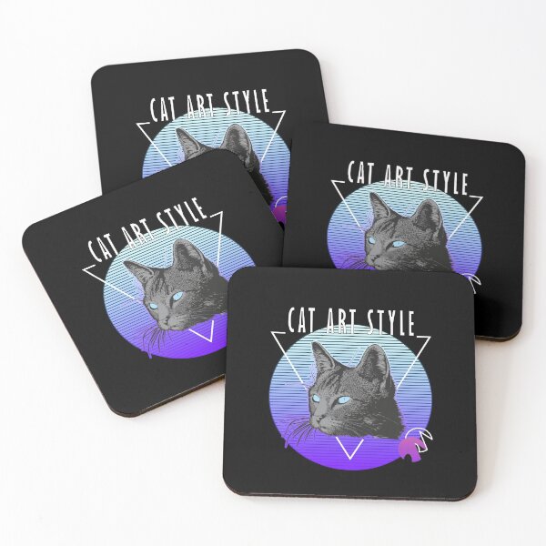 Item preview, Cat retro art style designed and sold by ryadhamdan.