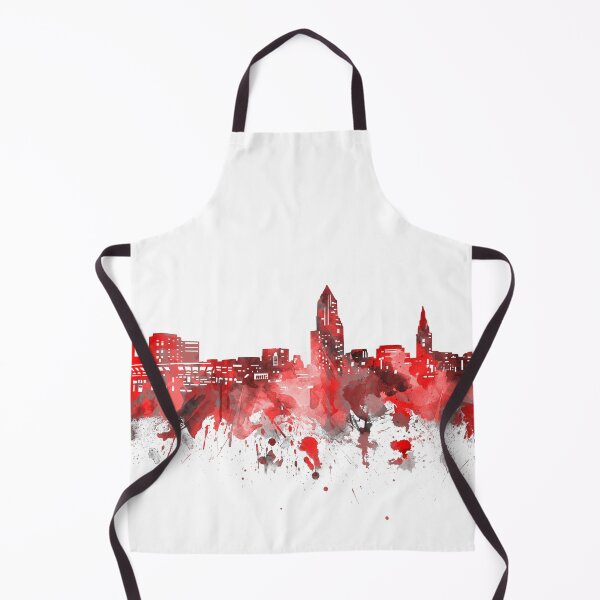 Item preview, cleveland skyline red designed and sold by BekimART2.