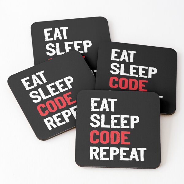 Item preview, Eat Sleep Code Repeat Coder Programmer designed and sold by Sour Soul.