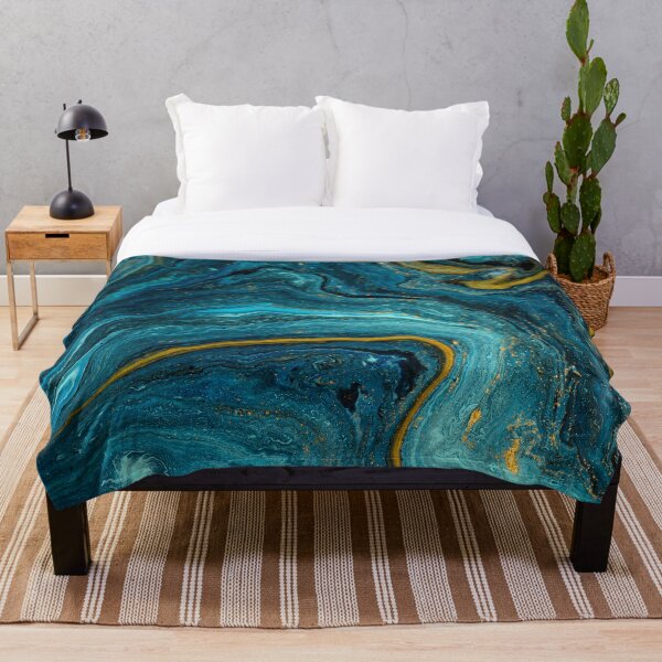 Item preview, Marbled Turquoise Teal Geode Design designed and sold by reptarro.