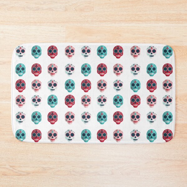Item preview, Mexican Sugar Skulls White Pattern designed and sold by 2MdesignStore.