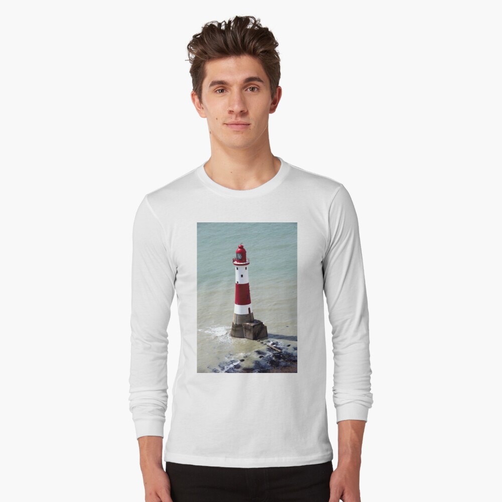 Beachy Head Lighthouse and the deep blue sea Long Sleeve T-Shirt