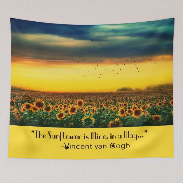 Artikelvorschau, ❤️ „Die Sonnenblume gehört mir in gewisser Weise.“ - Zitat von Vincent van Gogh entworfen und verkauft von Fantabulous.