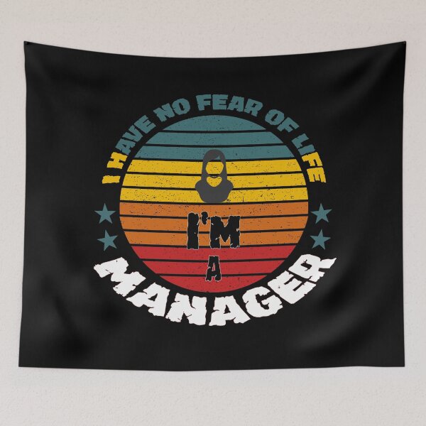Item preview, I have no fear of life I'm a MANAGER Gift for her or him - Digital illustration designed and sold by OMCreative.