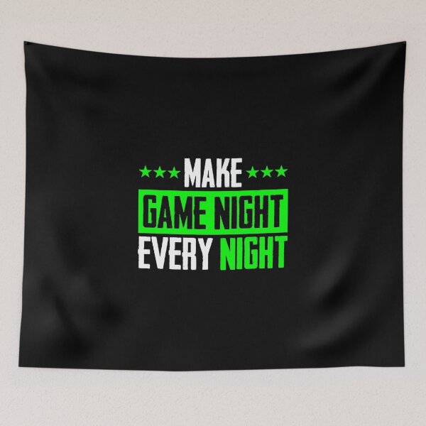 Item preview, Make Game Night Every Night - Game Night Soothes The Nerves - Designs For Apparels, Pin Buttons, Masks Etc designed and sold by ShaykhUmer.