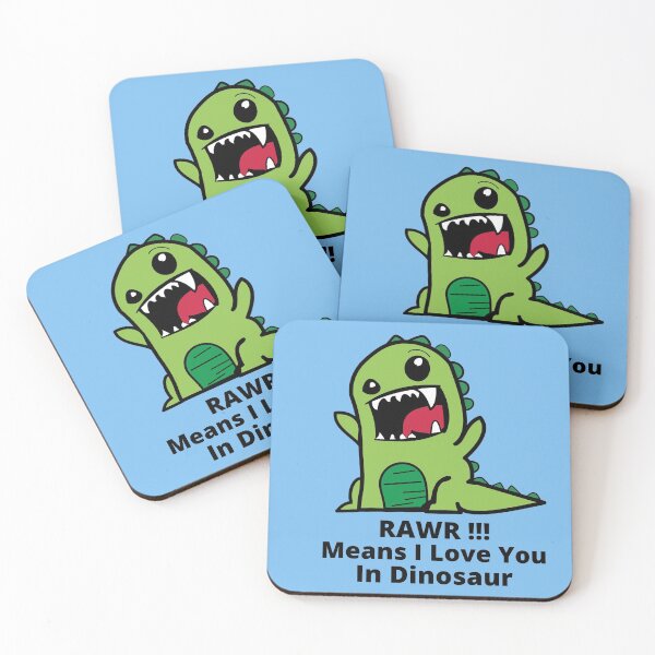 Item preview, Rawr Means I Love You In Dinosaur designed and sold by elvisg03.