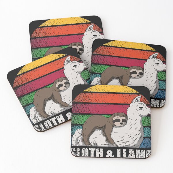 Item preview, FUNNY SLOTH AND LLAMA DESIGN  designed and sold by Picspot.