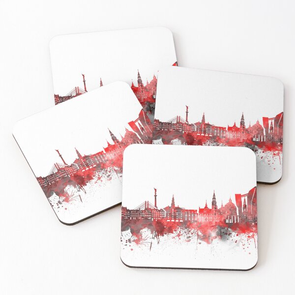 Item preview, copenhagen skyline red designed and sold by BekimART2.