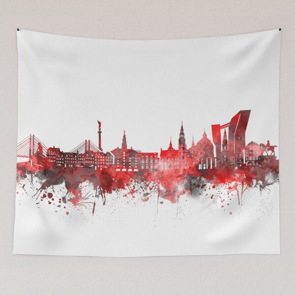 Item preview, copenhagen skyline red designed and sold by BekimART2.