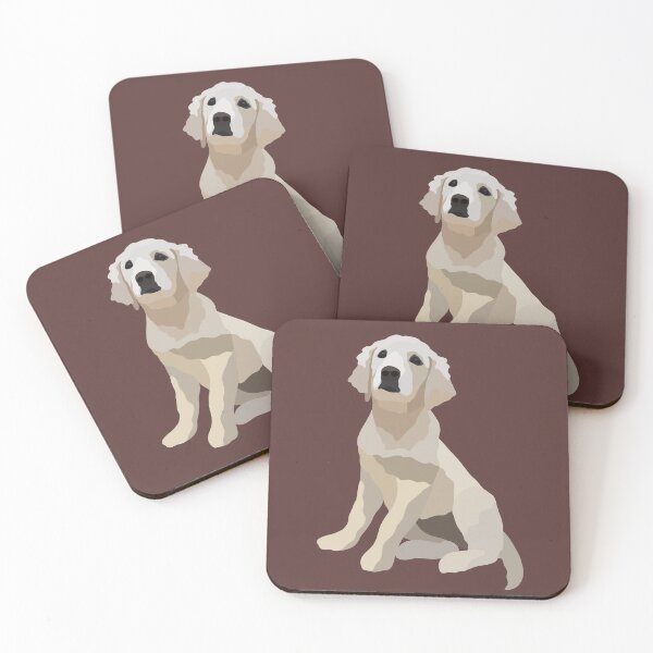 Artikelvorschau, Creme Labrador Welpen Hund Portrait digitale Illustration entworfen und verkauft von sherylwylie.