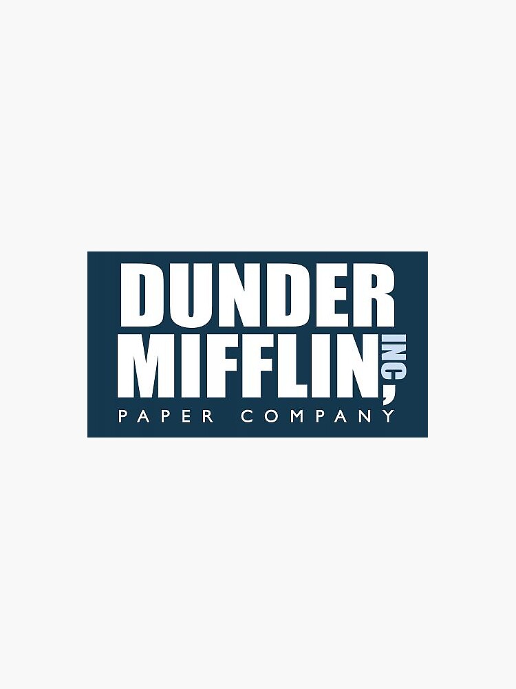 Dunder Mifflin Logo Sticker for Sale by TrinityN