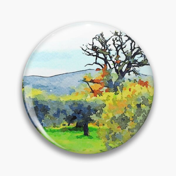 Item preview, Laureana Cilento: landscape with autumn tree and olive grove designed and sold by Giuseppe Cocco.