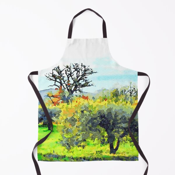 Item preview, Laureana Cilento: landscape with autumn tree and olive grove designed and sold by Giuseppe Cocco.