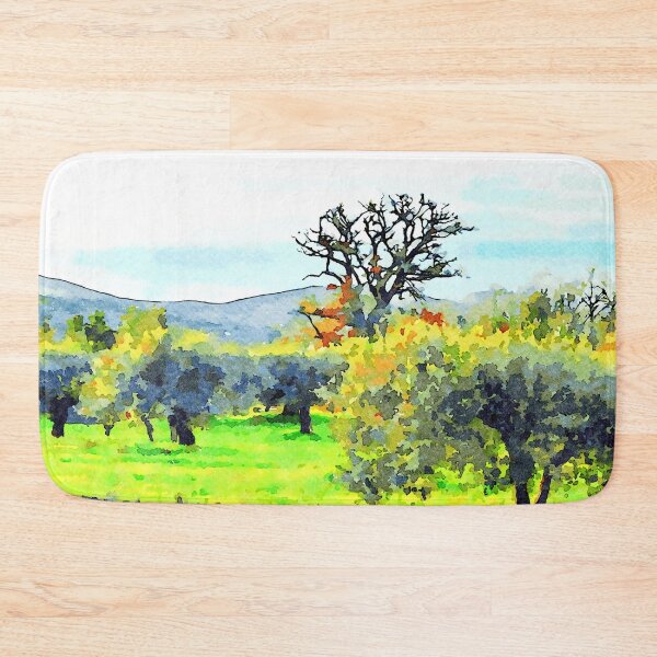 Item preview, Laureana Cilento: landscape with autumn tree and olive grove designed and sold by Giuseppe Cocco.