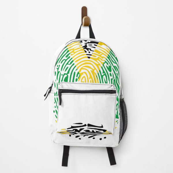 Item preview, Jamaican Flag Colors Fingerprint designed and sold by JamSafariArt.