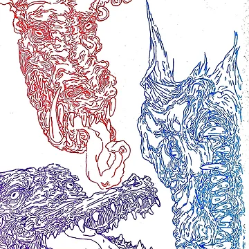 Artwork thumbnail, Three faces by RavynsCreations