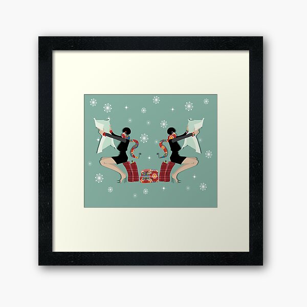 Christmas vacation Framed Art Print