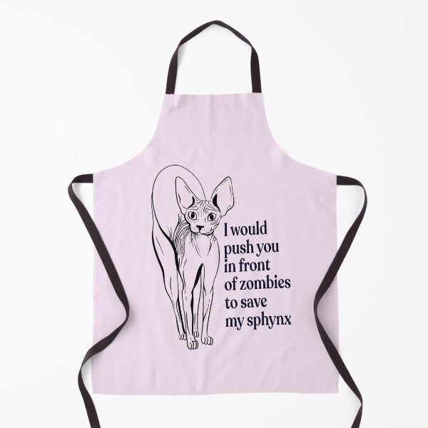 Item preview, Blush Pink - would push you in front of zombies to save my sphynx - funny hairless cat quote designed and sold by AnanasArt.