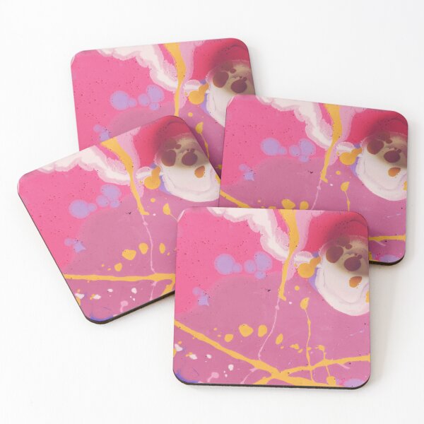 Item preview, Pink, yellow, white, splatter paint design designed and sold by jkulling.
