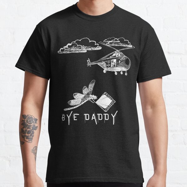 Bye Daddy Dragonfly Helicopter Dad Joke modern vintage Classic T-Shirt