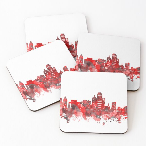 Item preview, dallas skyline red designed and sold by BekimART2.