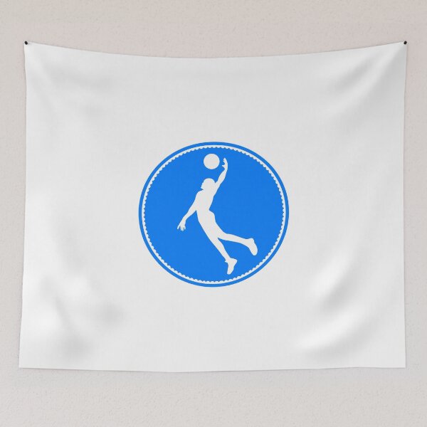 Item preview, Blue Dunking Basketball Player Silhouette designed and sold by Express YRSLF.