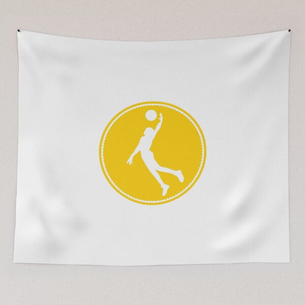 Item preview, Yellow Dunking Basketball Player Silhouette designed and sold by Express YRSLF.