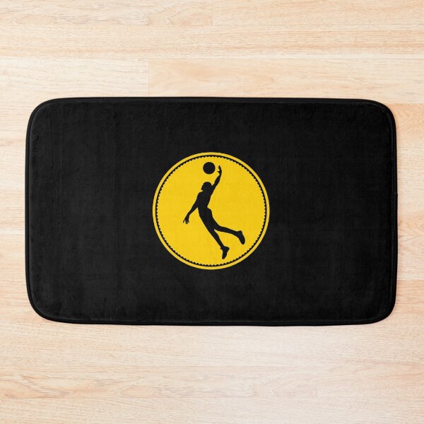 Item preview, Yellow Dunking Basketball Player Silhouette designed and sold by Express YRSLF.