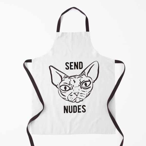 Item preview, Rose Gold - Blush Pink - Grumpy Hairless Sphynx Cat - Send Nudes - Funny Quote - Line Drawing Wrinkly Kitty designed and sold by AnanasArt.