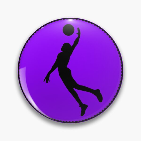 Item preview, Purple Dunking Basketball Player Silhouette designed and sold by Express YRSLF.