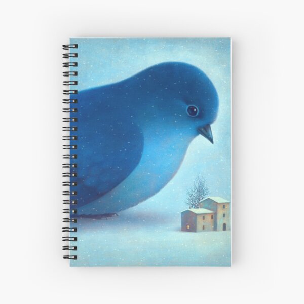 Blue winter Spiral Notebook