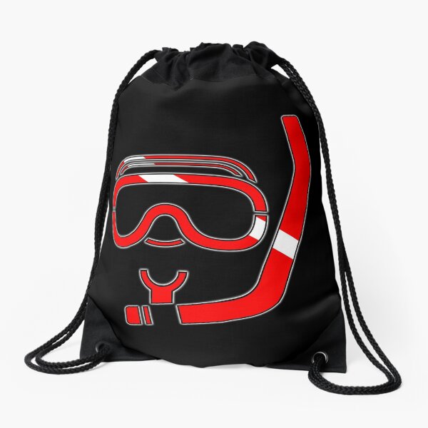 Dive flag snorkel Drawstring Bag