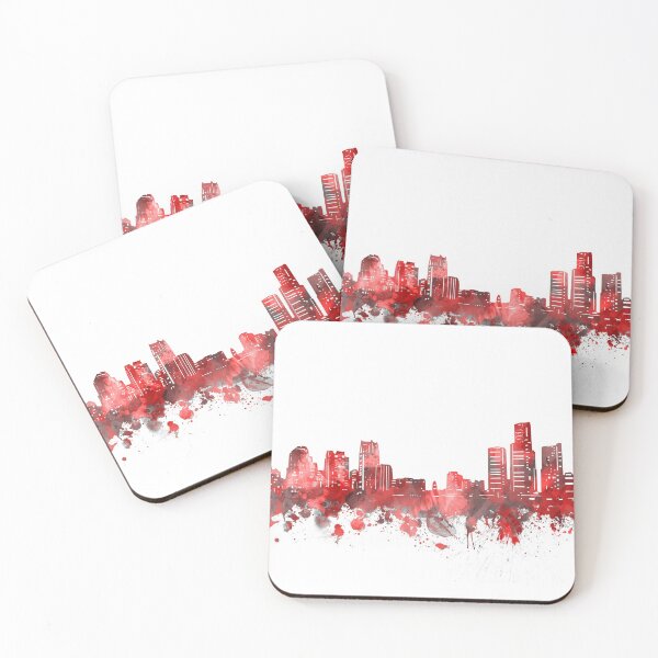Item preview, detroit skyline red designed and sold by BekimART2.