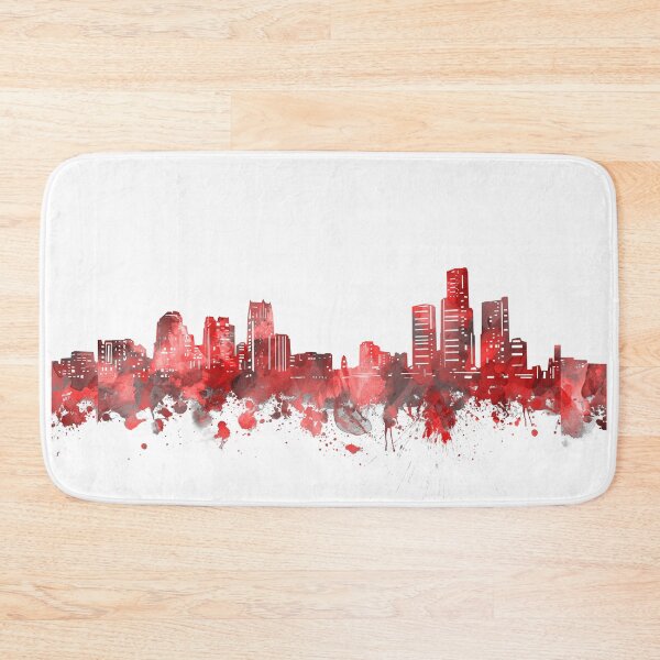 Item preview, detroit skyline red designed and sold by BekimART2.