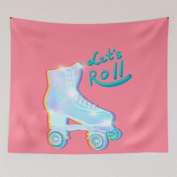 Item preview, Let's Roll Impala holographic roller skates designed and sold by orangerinka.