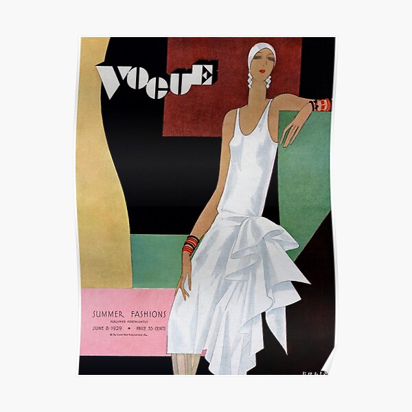 Couverture Esthétique Vintage Vogue Poster