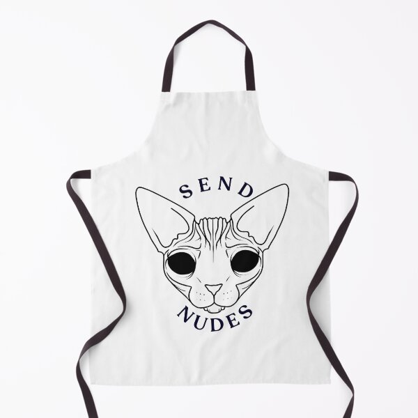 Item preview, Rose Gold - Blush Pink - Alien Demon Eyes Hairless Sphynx Cat - Send Nudes - Funny Quote - Line Drawing Wrinkly Kitty designed and sold by AnanasArt.