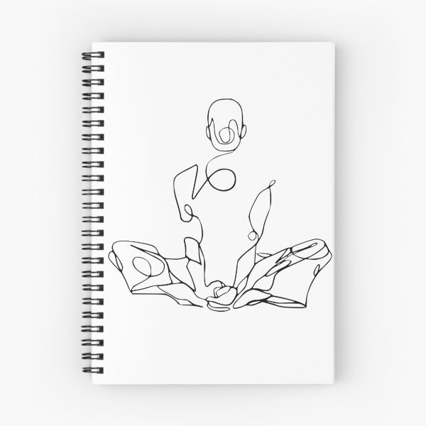 Item preview, Contour Line Yoga-Seated Yoga 1 designed and sold by FranksArtWorld.