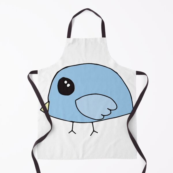 Item preview, Cute Blue Bird Pattern on White Background designed and sold by pelagio.
