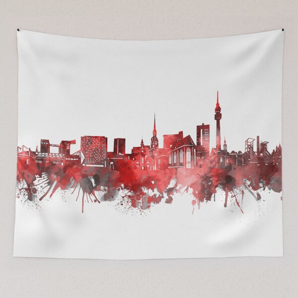 Item preview, dortmund skyline red designed and sold by BekimART2.