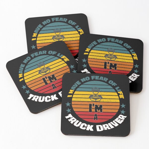 Item preview, I have no fear of life I'm a TRUCK DRIVER Gift for her or him - Digital illustration designed and sold by OMCreative.