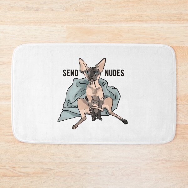 Item preview, Rose Gold - Blush Pink - Point Seal Sphynx Cat - Send Nudes - Funny Quote - Drawing Wrinkly Kitty designed and sold by AnanasArt.