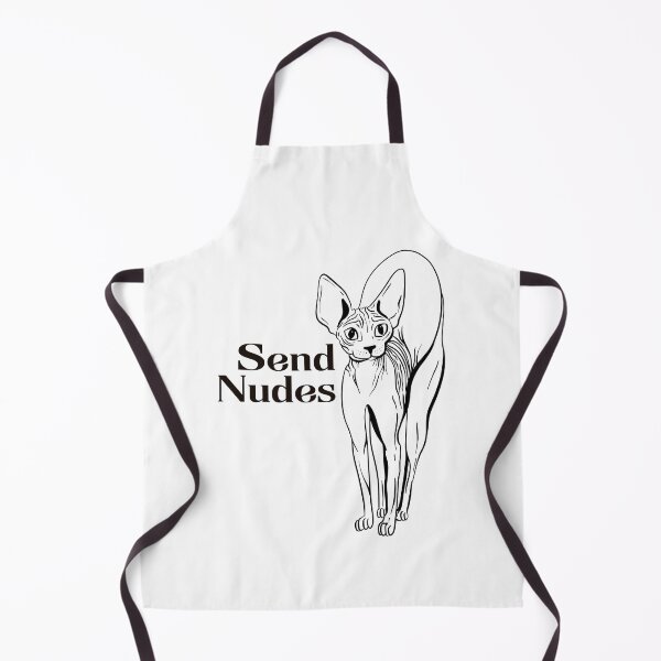 Item preview, Rose Gold - Blush Pink - Adorable Hairless Sphynx Cat - Send Nudes - Funny Quote - Line Drawing Wrinkly Kitty designed and sold by AnanasArt.