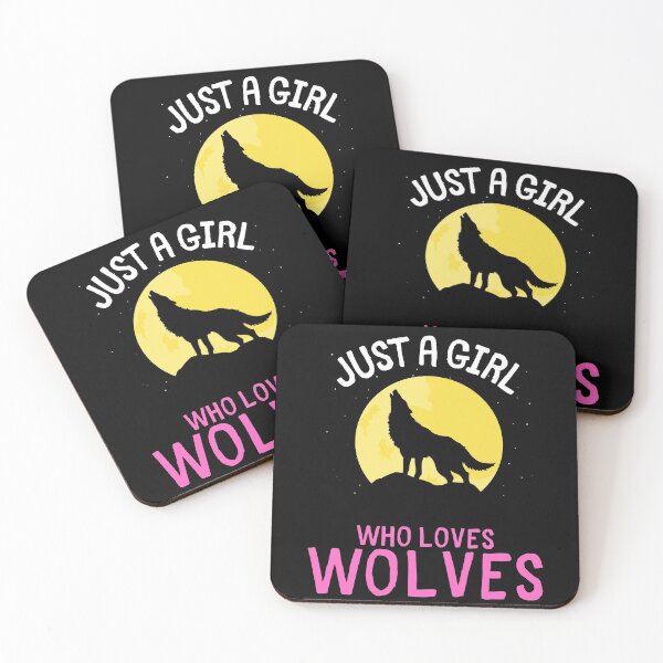Item preview, Just a girl who loves wolves funny wolf quote designed and sold by OneTimeEngineer.